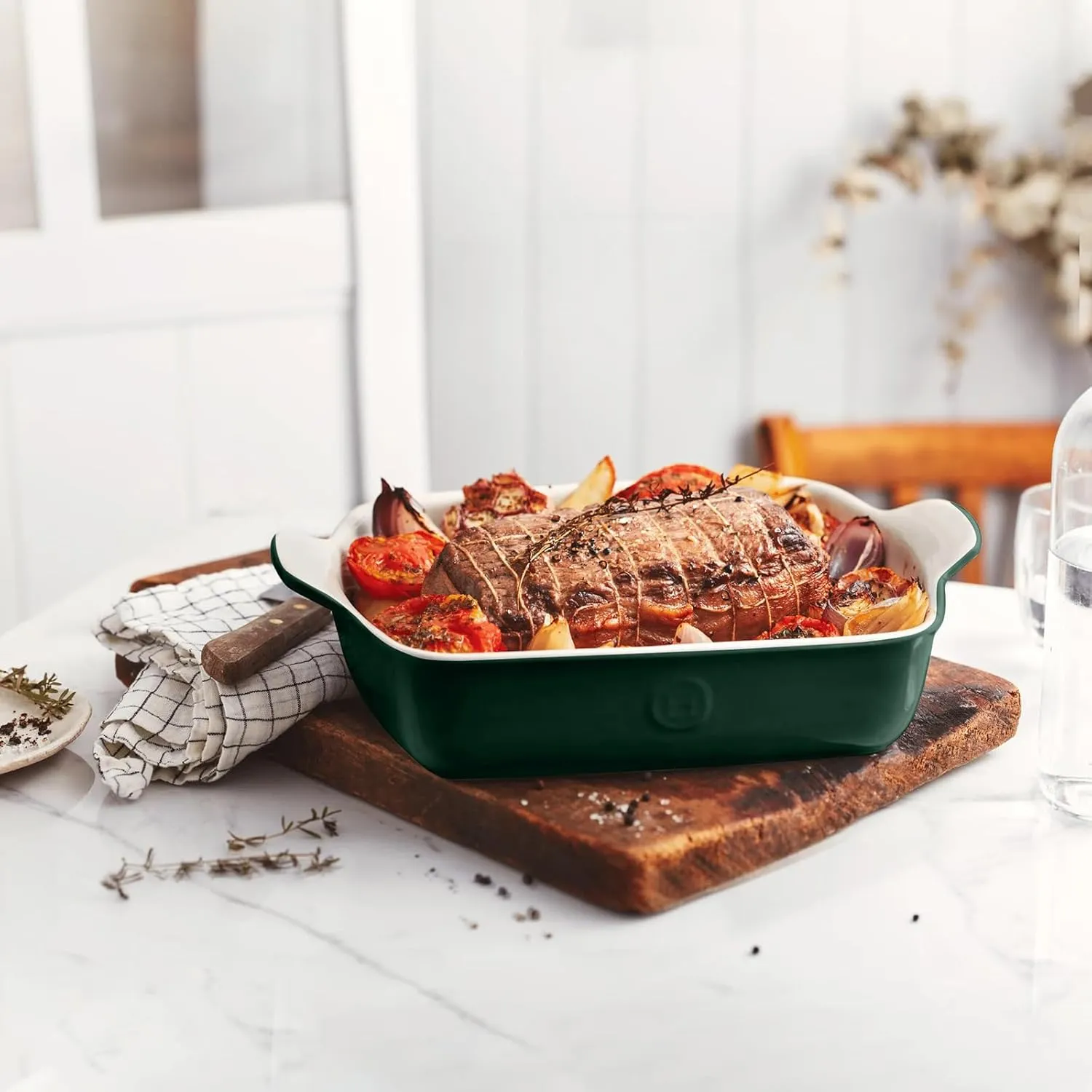Emile Henry 9" x 9" / 2 qt Square Baking Dish- Modern Classics Collection| Evergreen