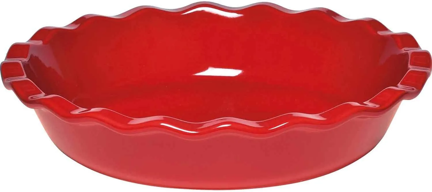 Emile Henry Le Grande 12" Pie Dish | Burgundy