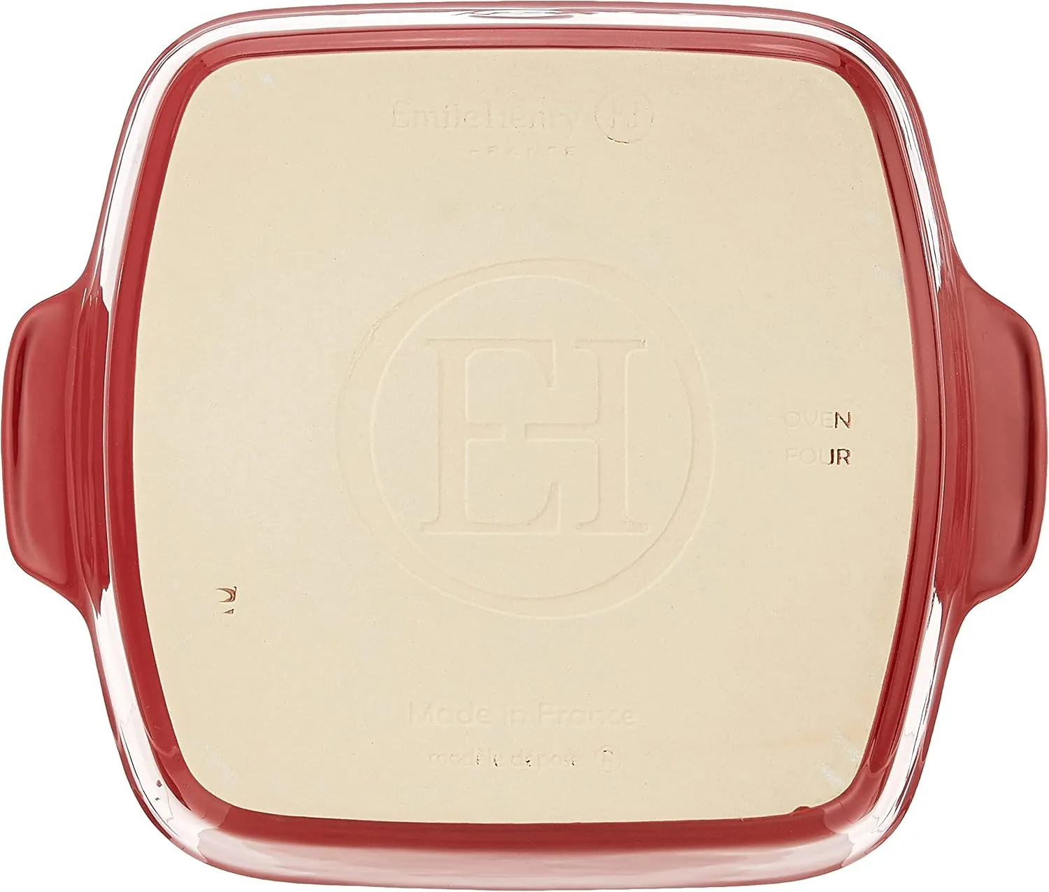 Emile Henry Made In France HR Modern Classics Square Baking Dish 8 x 8" / 2 Qt, Red