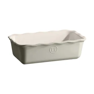 Emile Henry Pearl Gray Modern Classic Loaf Pan, 10 x 5.8 x 3.1 inches / 1.4 qt