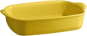 Emile Henry Small Rectangular Oven Dish, Provence Yellow