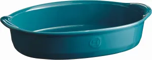 Emile Henry Ultime Large Oval Oven Dish, Mediterranean Blue