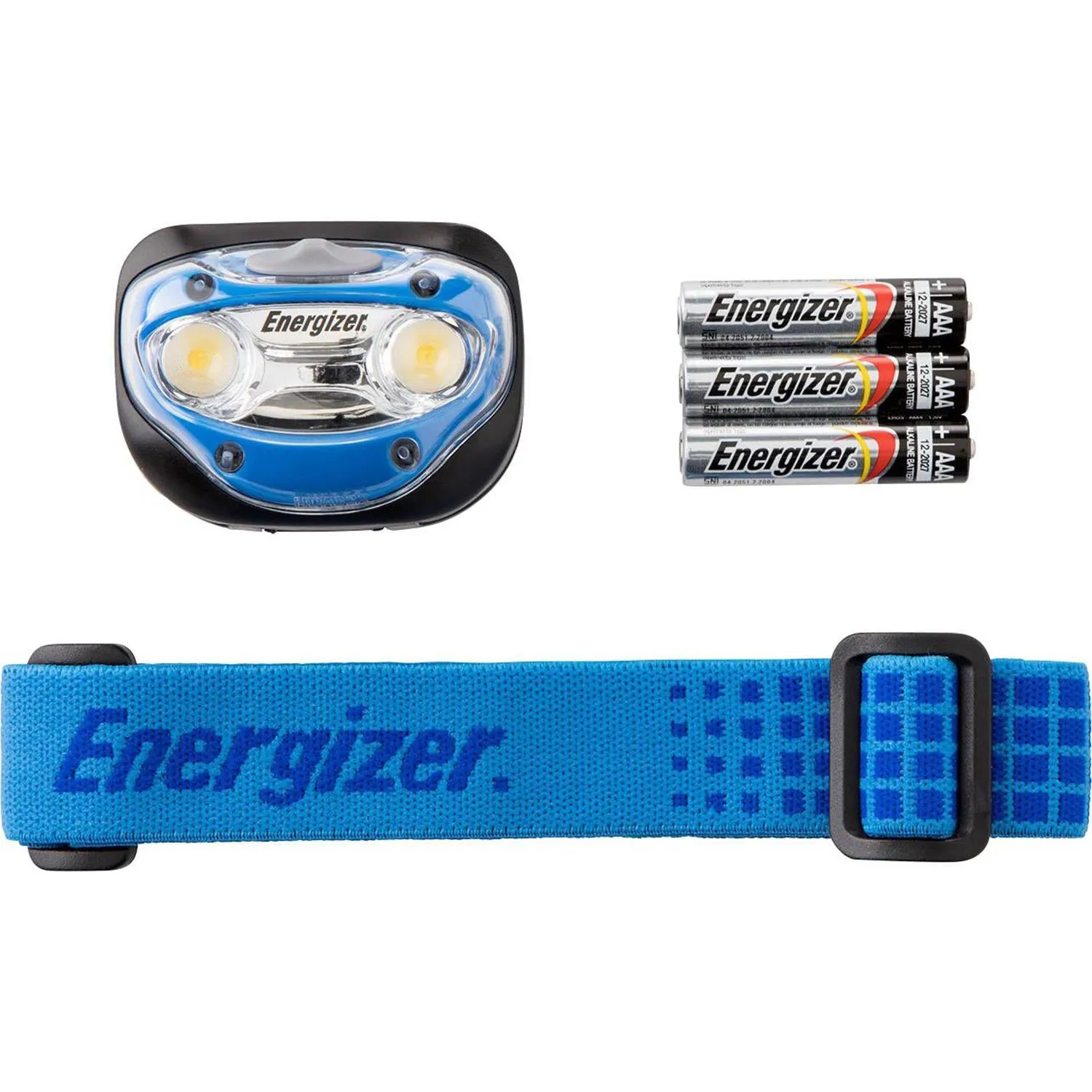 Energizer Durable Battery Powered Up to 100 Lumens Vision LED Headlamp, Blue
