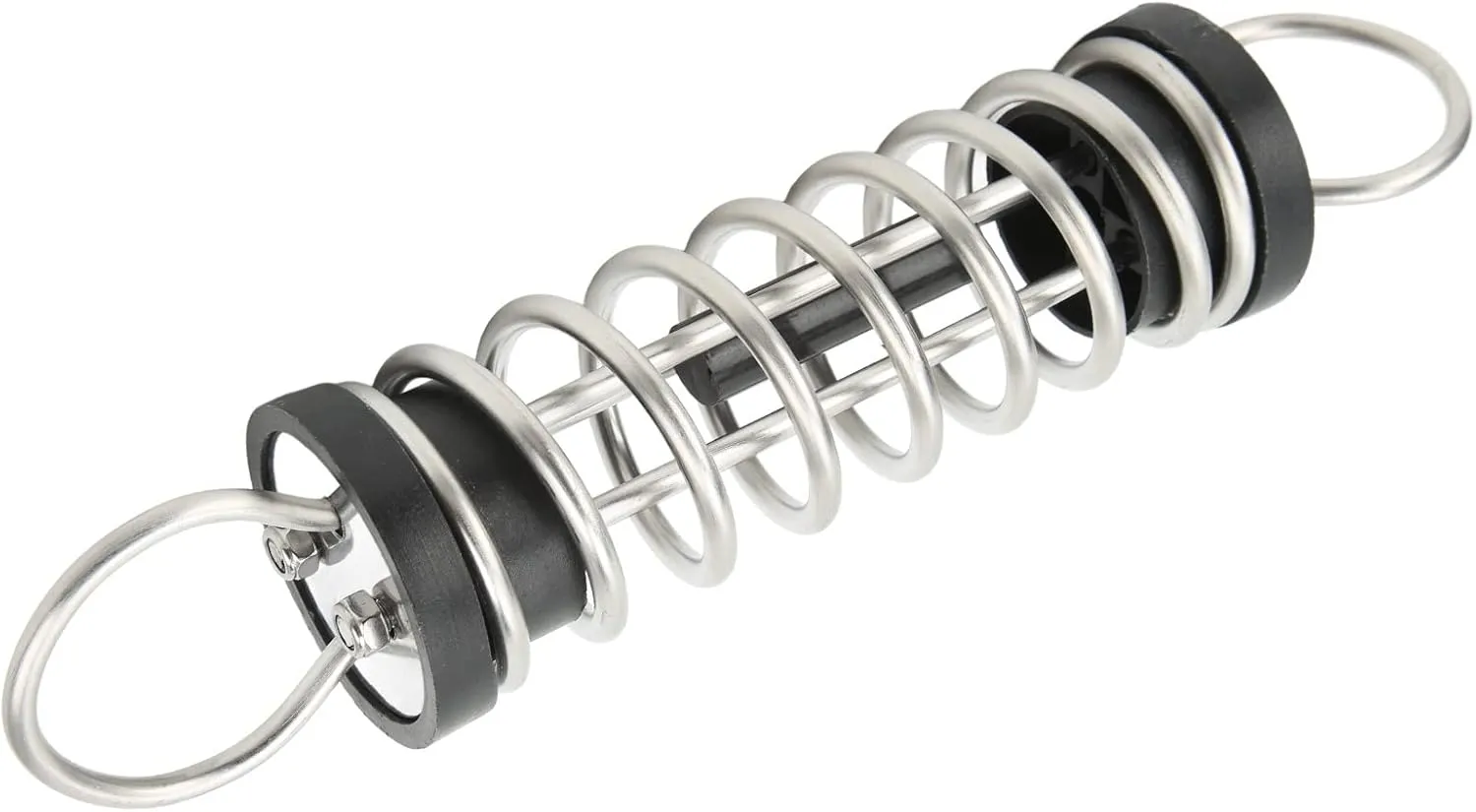 Estink Boat Anchor Mooring Spring Dock Line Mooring Spring Shock Absorbing Spring for Vessel Protection with 304 Stainless Steel and Rubber Pad