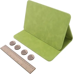 EVGATSAUTO Chart Holder Knitting Tool, Magnetic Crochet Pattern Holder for Travel, Strong Magnet, Versatile with Accessories (Retro Green)