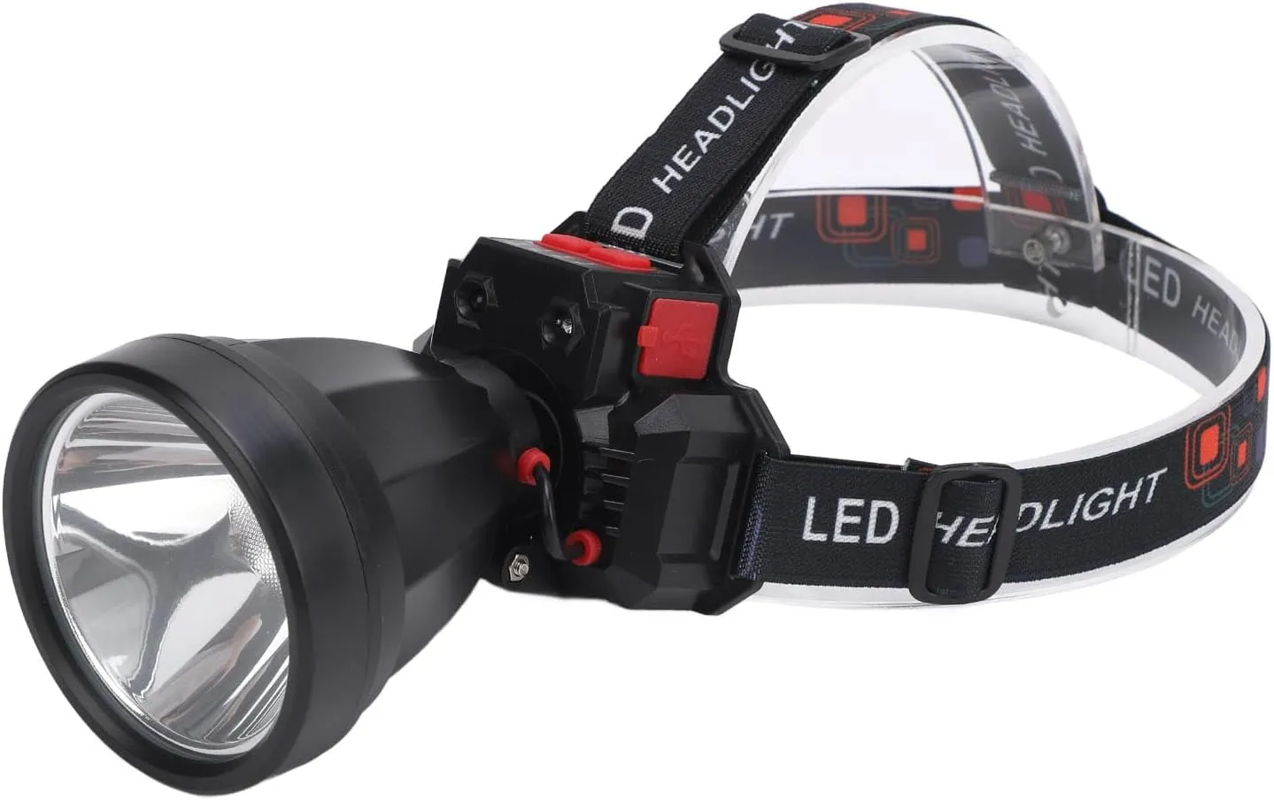 Fabater LED Headlamp, LED Solar Sensor Headlamp Aluminum Alloy for Night Fishing
