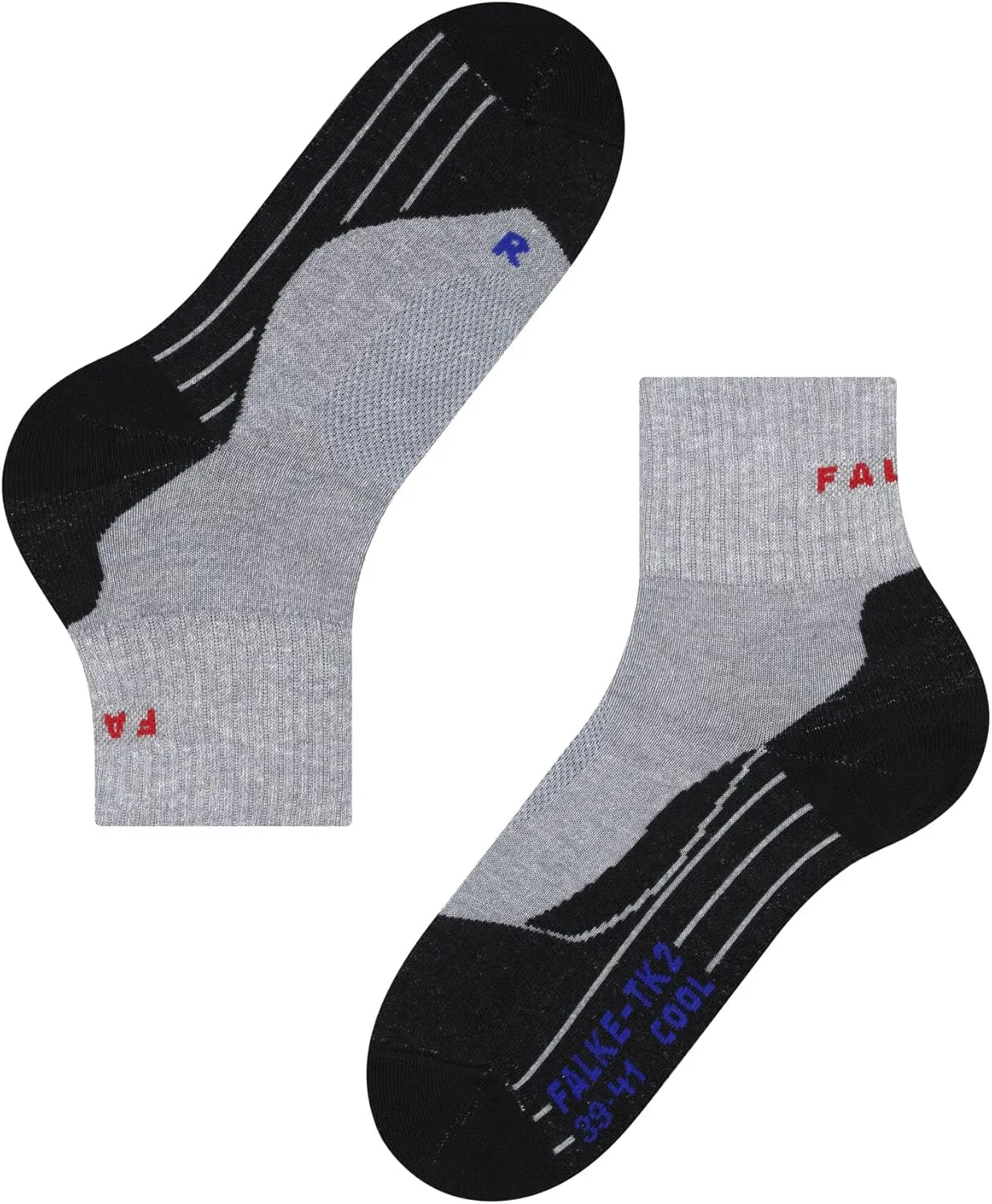 FALKE Men's TK2 Explore Cool Short Hiking Socks, Quarter, 1 Pair