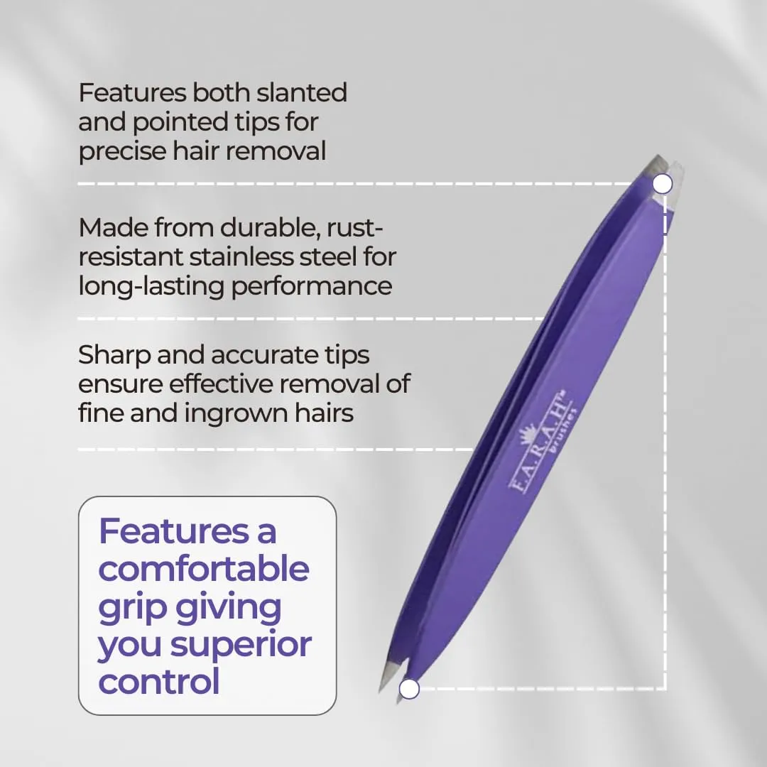 F.A.R.A.H Z-Tweeze Dual Ended Tweezer (Hey Violet)