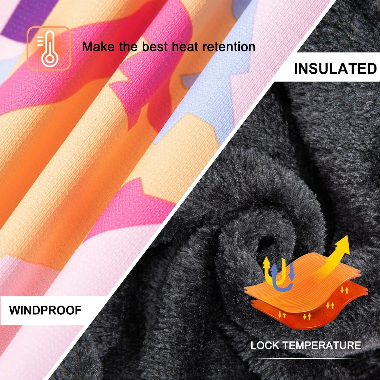 FARVALUE Girls Waterproof Ski Jacket Windproof Winter Coat Warm Fleece Snow Coat Outdoor Raincoats Hooded
