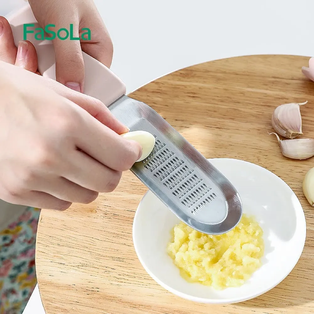 FaSoLa Multi-Functional Stainless Steel Ginger and Garlic Grater - Pink