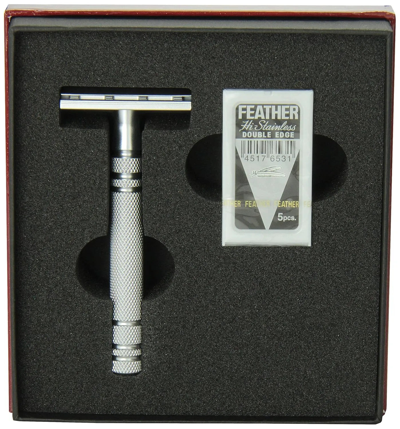 Feather Stainless Steel Double Edge Razor AS D2