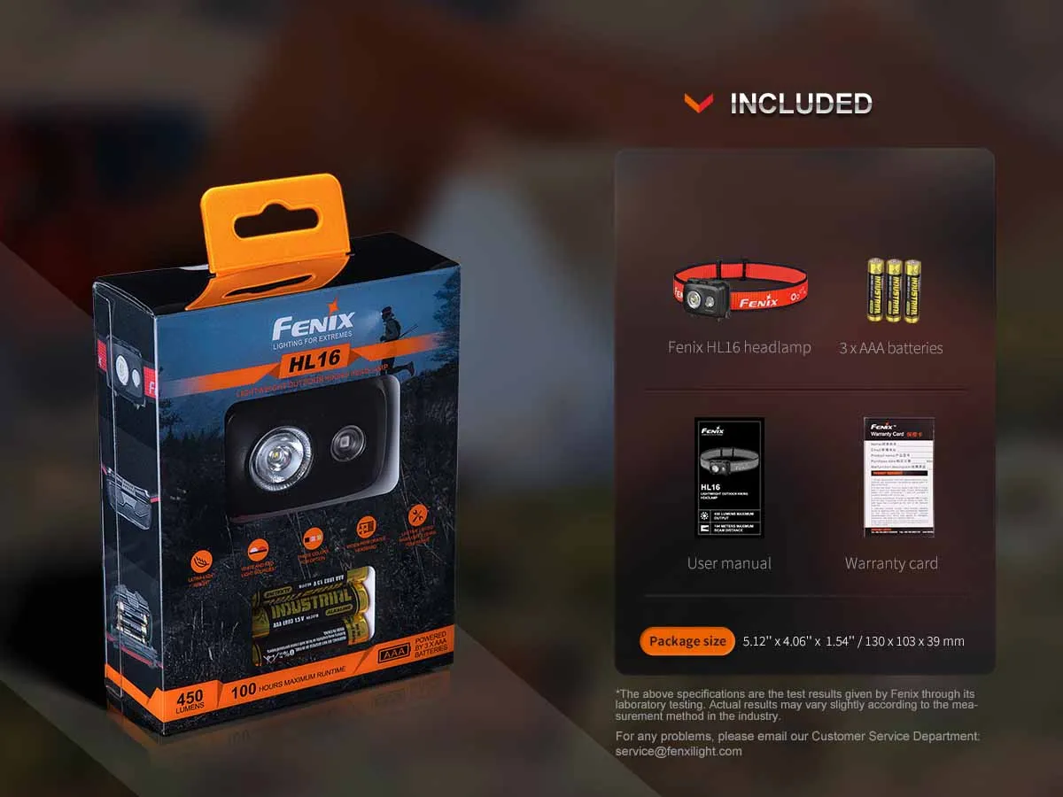 Fenix HL16 AAA Headlamp