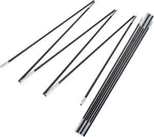 Fiberglass Camping Tent Pole Bars, Outdoor Sunshelter Support, Rods Awning Frames Kit with 2 Poles, for 1 2 Person Camping Tent Replacement