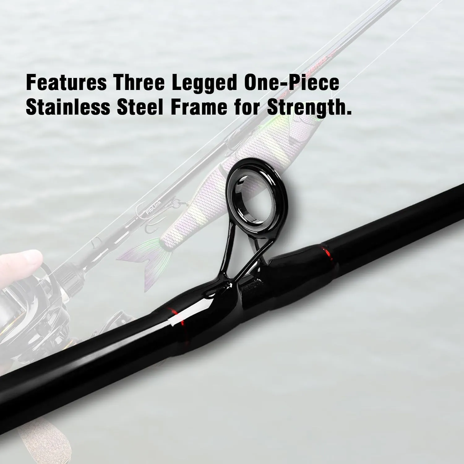 Fiblink 4 Pieces Travel Casting Rod Carbon Baitcasting Fishing Rod Portable Fishing Rod Baitcaster