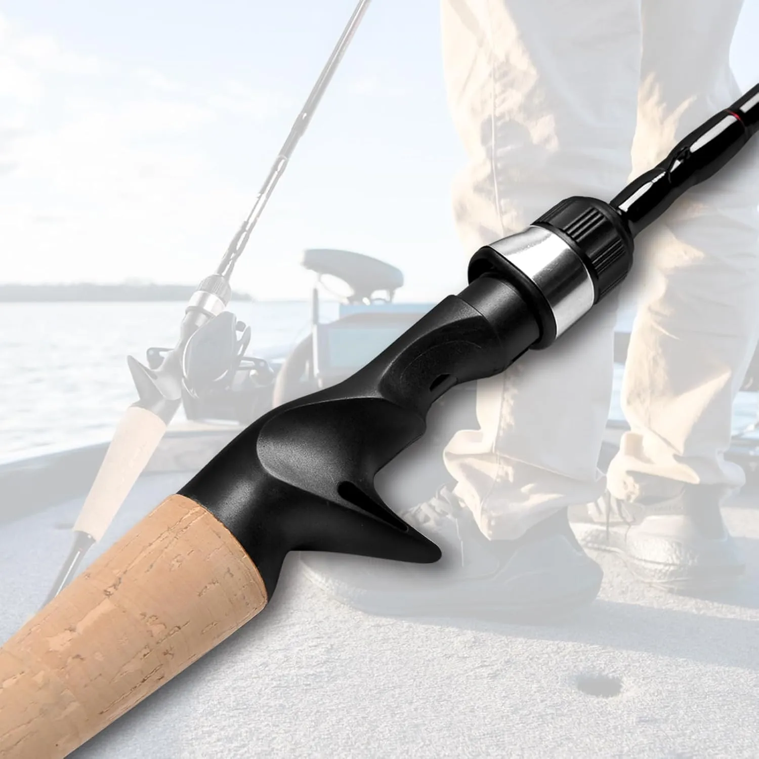 Fiblink 4 Pieces Travel Casting Rod Carbon Baitcasting Fishing Rod Portable Fishing Rod Baitcaster