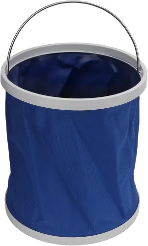 Fishing Bucket, 11L Collapsible Bucket Multi Purpose Foldable Waterproof Fishing Bucket Collapsible Wash Basin for Beach Car Wash Outdoor Storage