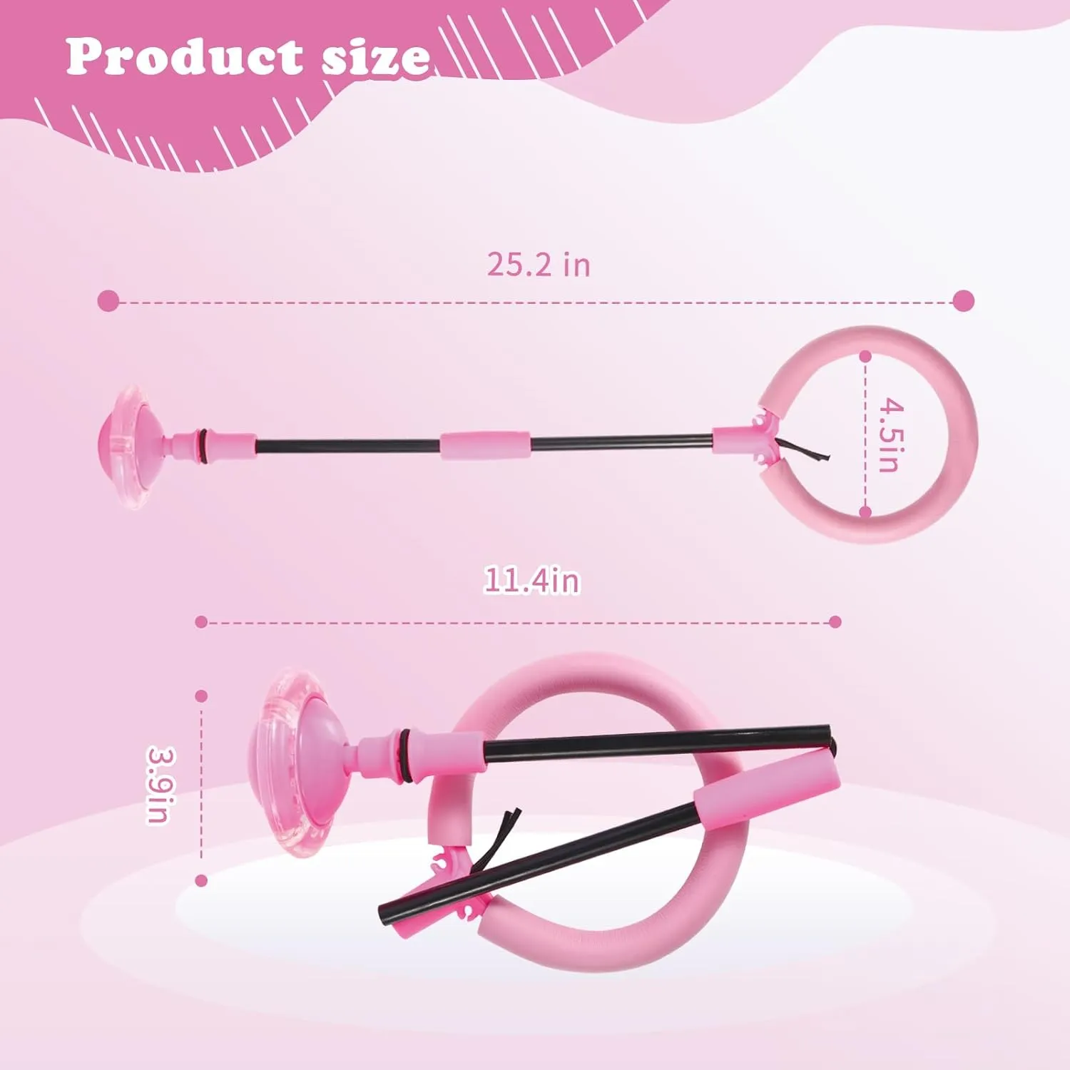 Flashing Jumping Ring Children Colorful Ankle Skip Jump Ropes Sports Swing Ball for Kids Boys Girls Toy