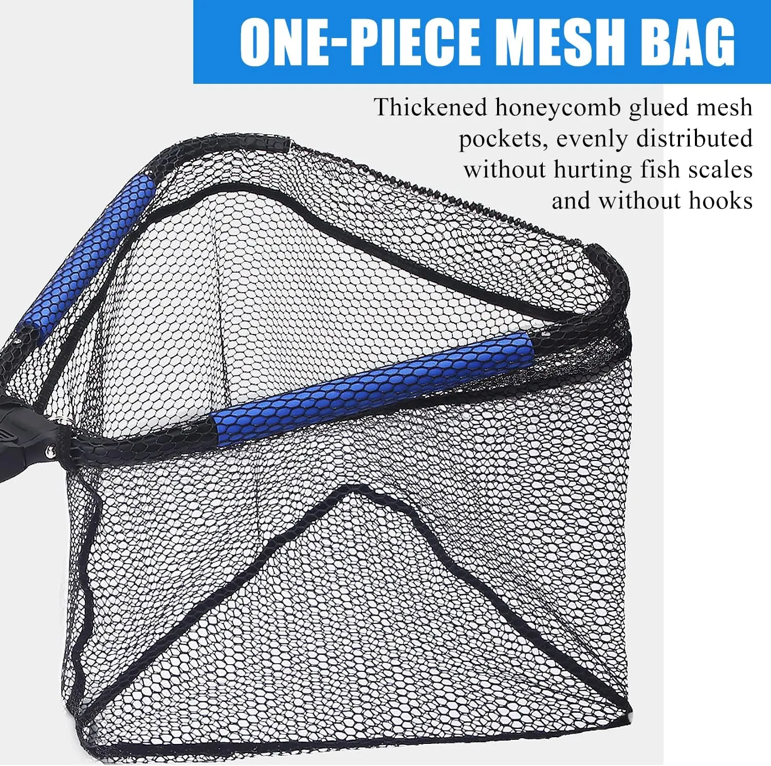 Floating Telescopic Folding Net with 7 Inch Pliers & Lip Gripper - Kids Fishing Net with Foldable Sand Bucket & Fishing Gear Accessories