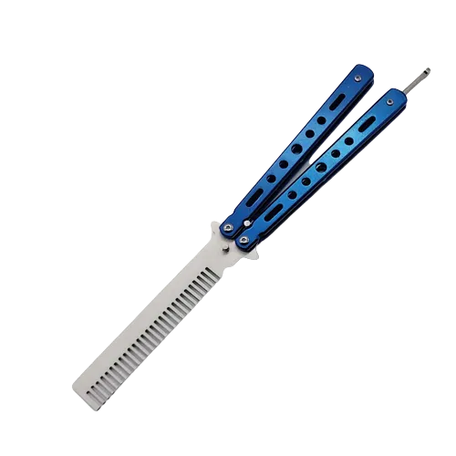 Foldable Butterfly Comb Stainless Steel Practice Training Hair Styling Tool