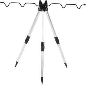 Foldable Fishing Pole Holder, Aluminum Alloy Mini Fishing Rod Tripod Stand Ultrashort Folding Sea Pole Bracket Equipment Accessory for Fishing Lover Outdoor