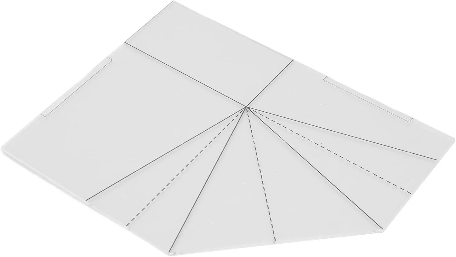 Foldable Food Basket Sewing Template with Acrylic Material for DIY Handbag Projects (8 Inch) (10 Inch)