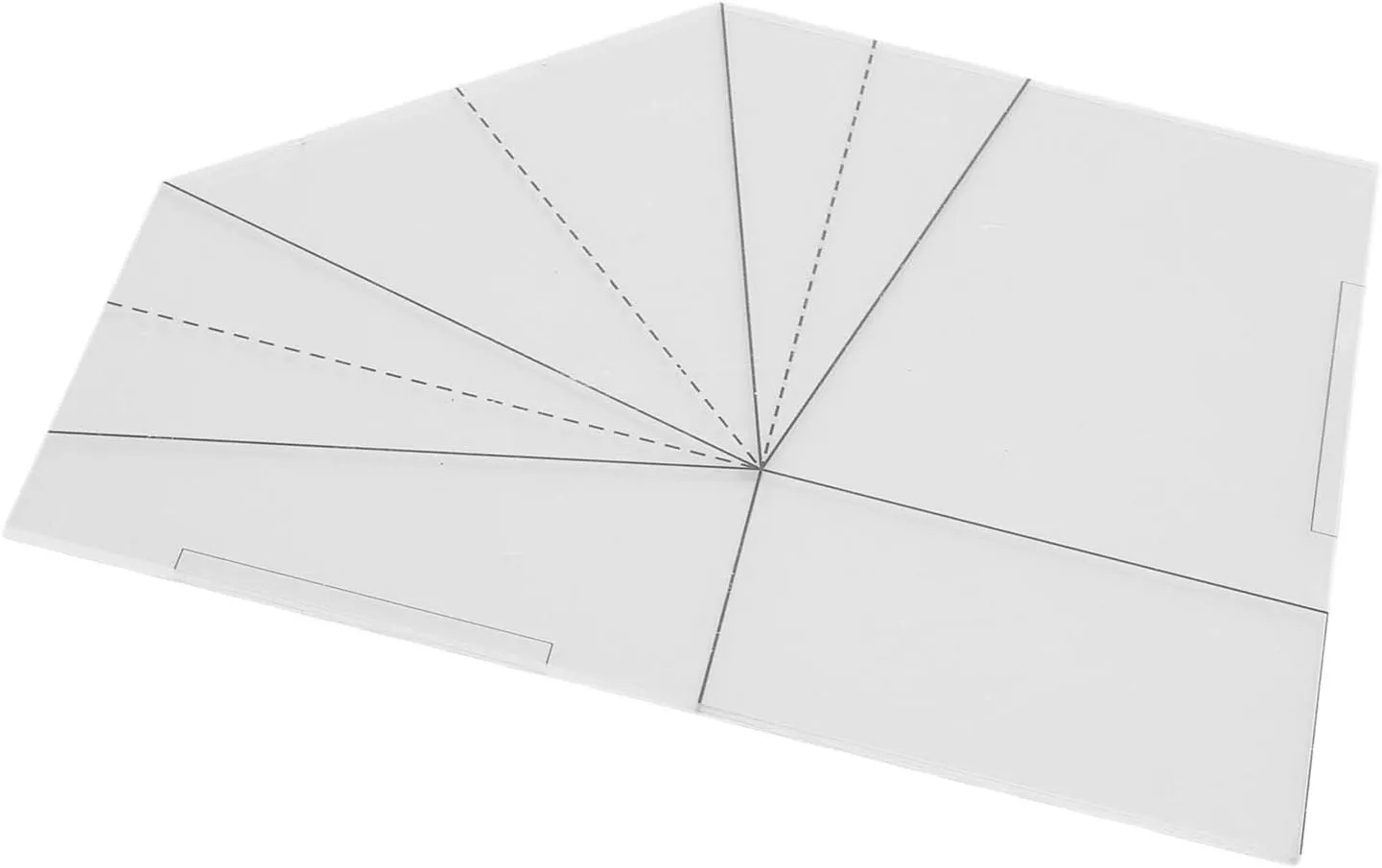 Foldable Food Basket Sewing Template with Acrylic Material for DIY Handbag Projects (8 Inch) (10 Inch)