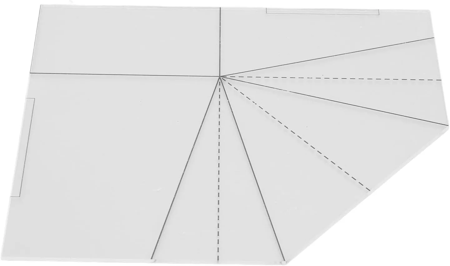 Foldable Food Basket Sewing Template with Acrylic Material for DIY Handbag Projects (8 Inch) (10 Inch)