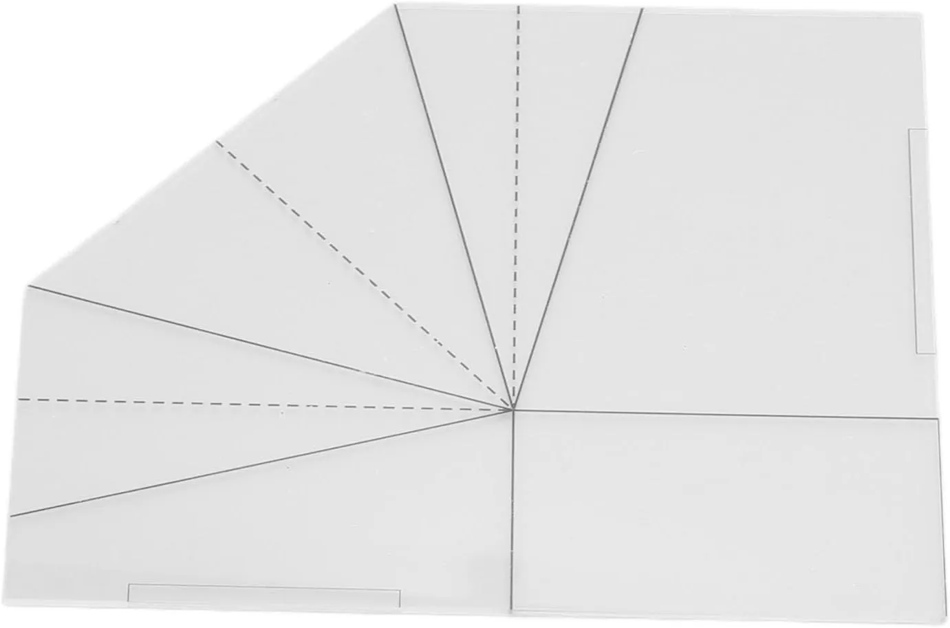 Foldable Food Basket Sewing Template with Acrylic Material for DIY Handbag Projects (8 Inch) (10 Inch)