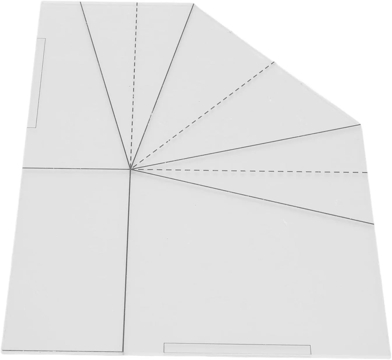 Foldable Food Basket Sewing Template with Acrylic Material for DIY Handbag Projects (8 Inch) (10 Inch)