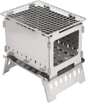 Foldable Portable Camping BBQ Grill Family Home Outdoor Heavy Folding Charcoal Barbecue Cooking Grill Picnic Accessories