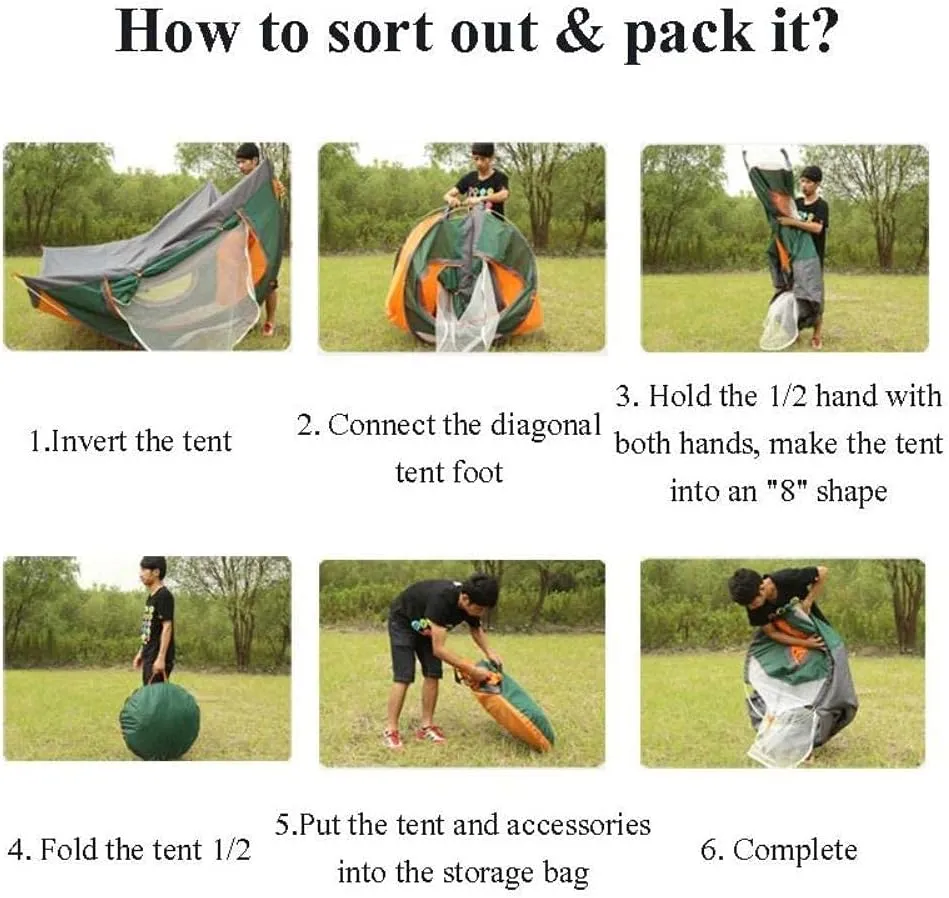 Foldable Single-Door Automatic Quick-Opening Outdoor Travel Camping Tent Beach Sun Shelter
