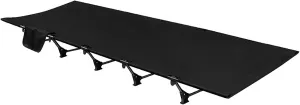 Folded Bed, Camping Cot, Portable Folding Bed, Guest Bed Foldable, Folding Backpacking Cot, for Home, Camping, Hiking, Travel(Black)
