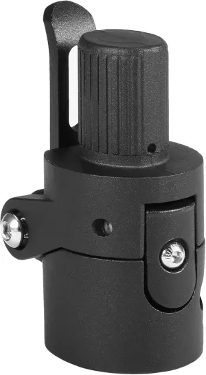 Folding Pole Base, Folding Pole Base Solid Metal Foldable Pole Base Replacement for Xiaomi M365 Electric Scooter Screw Accessory, Black