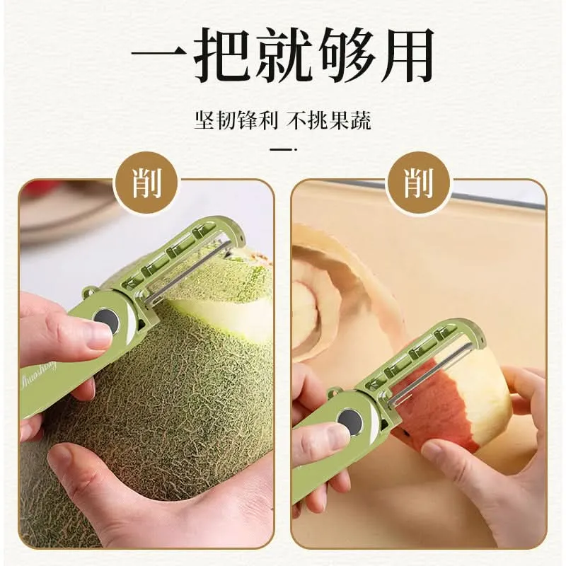 Folding Stainless Steel Peeler – Portable & Multi-Purpose Kitchen Tool