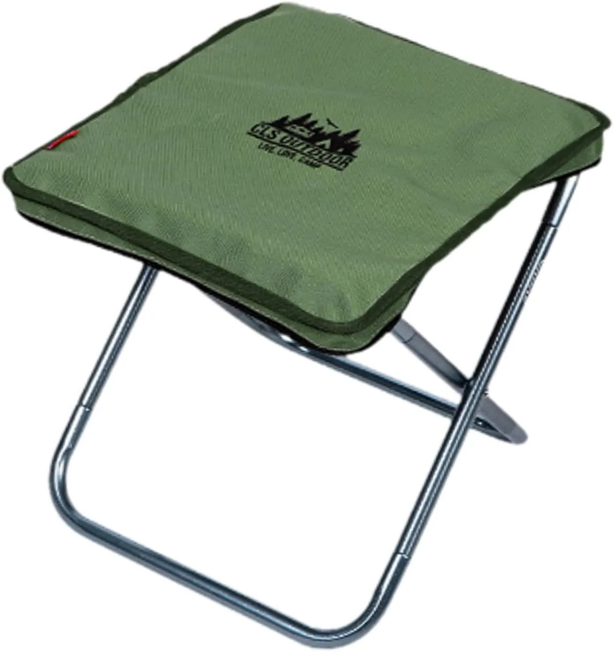 Folding Stool for Camping and Fishing, Compact Chair for Outdoor Activities, Green