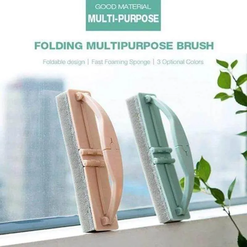 Folding Wiper Brush - Multi-Purpose Cleaning Tool with Handle