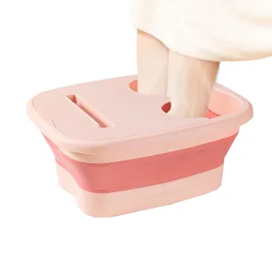 Foot Soaking Bath Basin - Leakproof Portable Pedicure Feet Tub | Foldable Pedicure Soak Tub, Multi-Purpose Foot Soaker Tub, Foot Massage Bucket for Foot, Refer to description, Pink