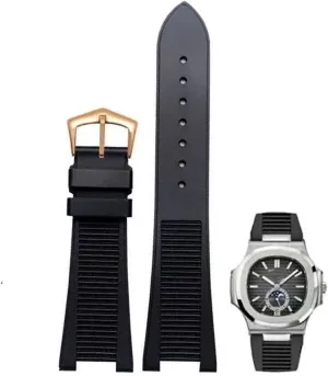 For Patek Philippe Nautilus 5711 5712G Silicone black blue brown wristband Sports Rubber Watch band
