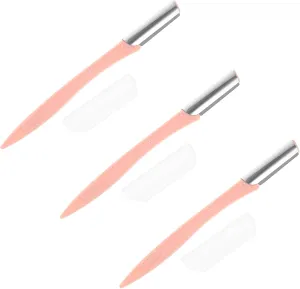 FRCOLOR 9pcs Eyebrow Facial Shavers Handle Eyebrow Trimmer for Precision Grooming Portable Makeup Tool Kit for Travel and Everyday Use