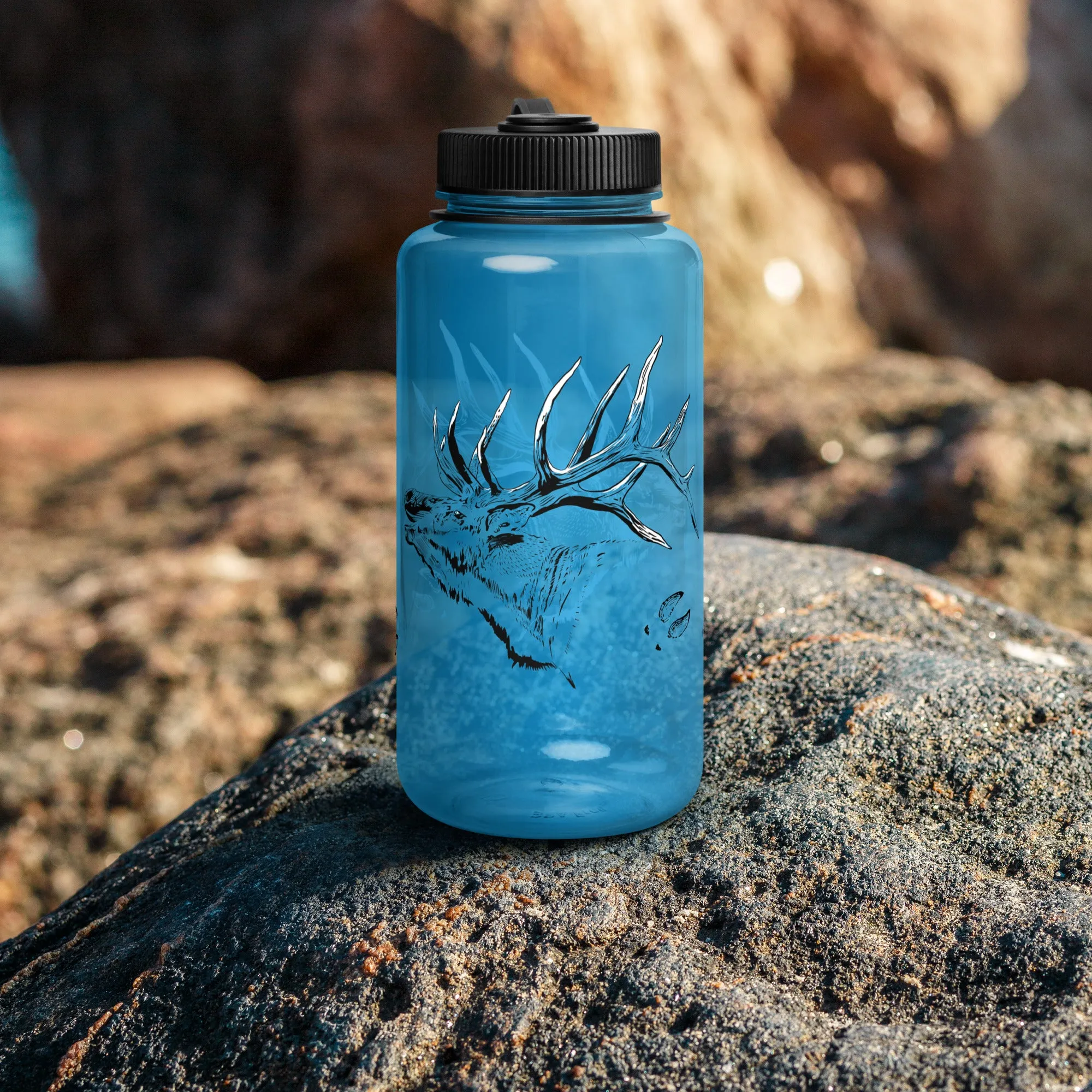 FREE Shipping, Limited Edition, Elk Logo Wide Mouth 32oz BPA Free Water Bottle
