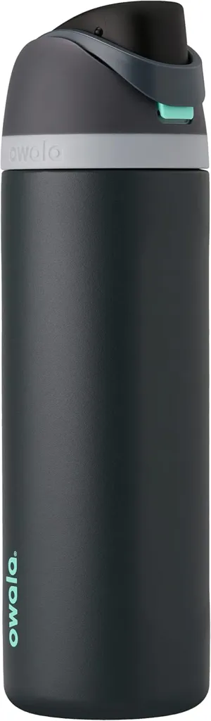 FreeSip Insulated Stainless Steel Water Bottle with Straw for Sports, Travel, and School BPA-Free Sports Water Bottle, 40 oz, Foggy Tide