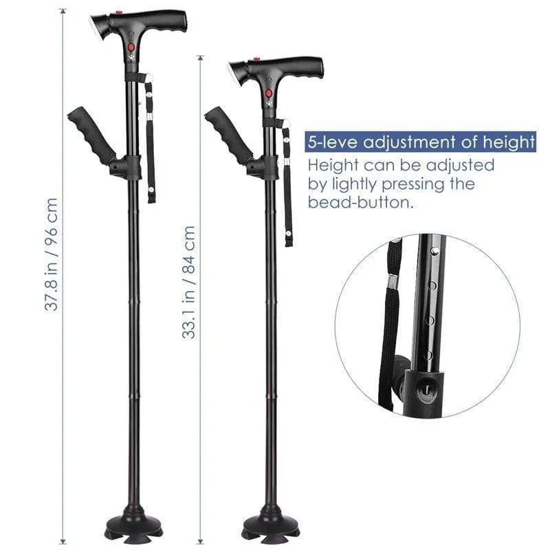 Friendly assistance Automated Cane Walking Foldable