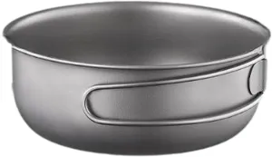 Frying Pan Camping Pan Titanium Cook Pan Titanium Pan for Picnic Fishing Trekking