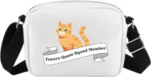 Future Quest Squad Member Gift Broccoli The Cat Gift Dragon Rider Book Reader Crossbody Bag