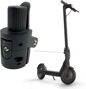 Generic Brands GLDYTIMES Folding Pole Base, Lock Screw Hook Metal Connector Replacement Spare Parts Compatible for Xiaomi Mijia M365 Electric Scooter（Black）