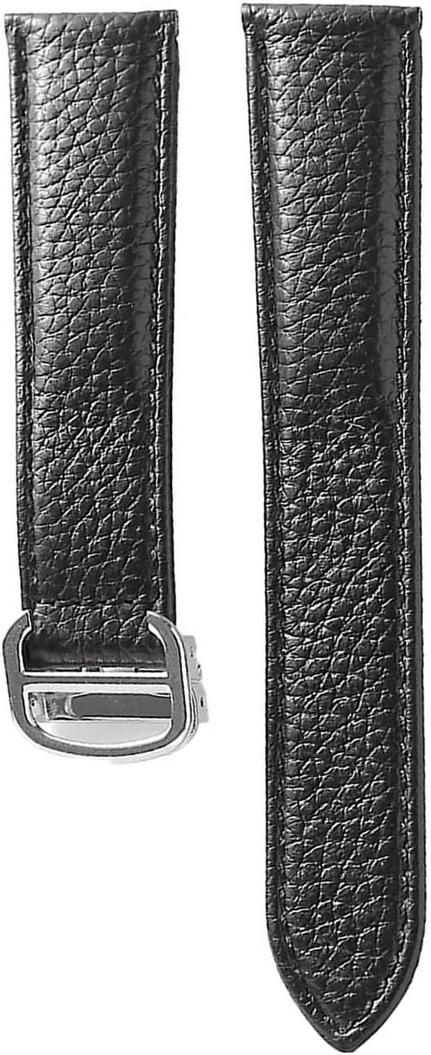 Genuine Leather Watch Band For TANk SOLO Men Lady Strap Bracelet Folding Clasp Belt 17mm 20mm 22mm 23mm 25mm