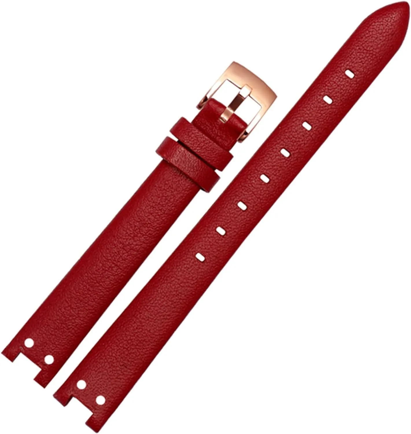 Genuine Leather Watch Strap for Anne Klein Notch AK Girl Simple Elegant Belt Small Dial Retro Watch Band
