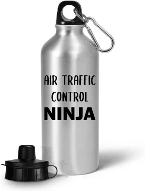 Gifts for Air Traffic Controller Water Bottle Tumbler Portable Drinkware Funny Cute Gag ATC Aviation Control Tower Flight ATCO Specialist Personnel Appreciation Idea - Air Traffic Control Ninja