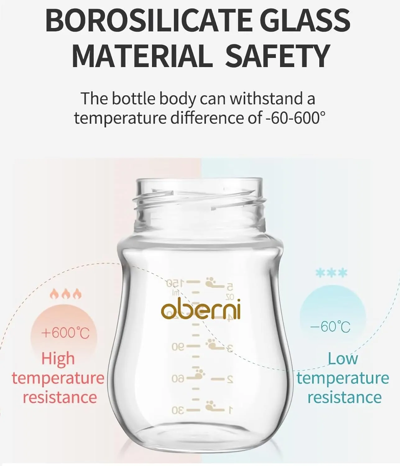 Glass Baby Bottles,Anti Colic Breastfeeding Bottle with Natural Response Nipple Size S,Wide Neck Slow Flow Baby Bottle for Baby,Newborn,Preemie 0-3 0-6 Month,BPA Free (Pink, 2 Pack, 5 Ounce)