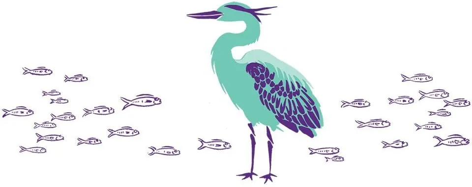 Glass Water Bottle (Heron), Made in USA, Reusable, Swing Lid, Non Toxic, BPA-Free, Zero Plastic, 500 ml 16.9 oz., Leak Proof, Fits Most Cup Holders, Dishwasher Safe